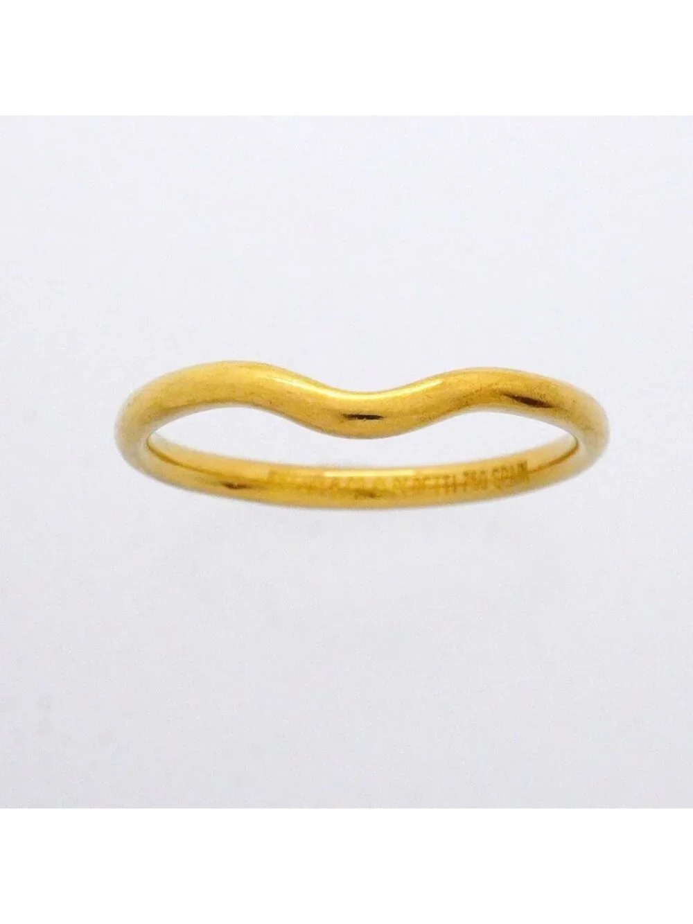 Tiffany & Co Ring Curved Band 18k Yellow Gold